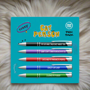 Crazy Cat Person Pen Pack