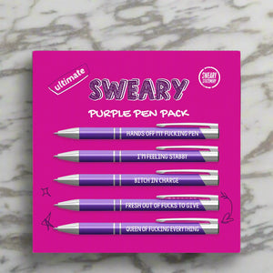 The Ultimate Sweary Pen Pack Purple