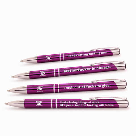 SWEARY PENS / Pack of 5 / Funny Rude Pens / Pick 'n' Mix 
