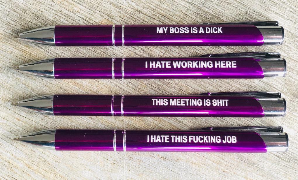 Fuck this Job Black Pen Pack – Petty McSavage